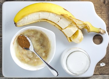 Banana, Coconut Milk & Cinnamon PurÃ©e